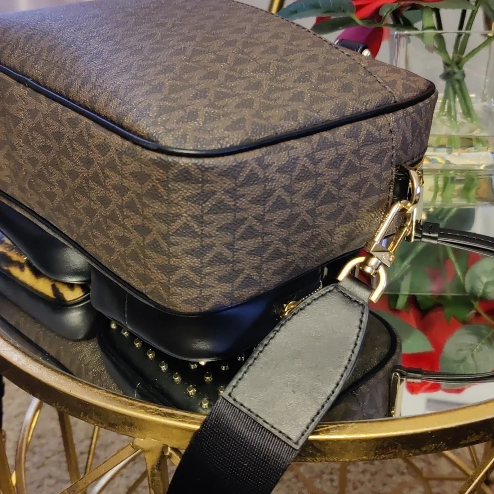 Michael Kors Collection Black and Brown Crossbody Bag - Picture 8 of 12